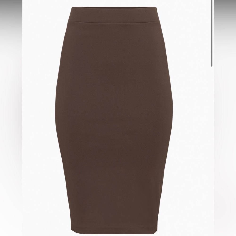 Aritzia contour pencil skirt - brown